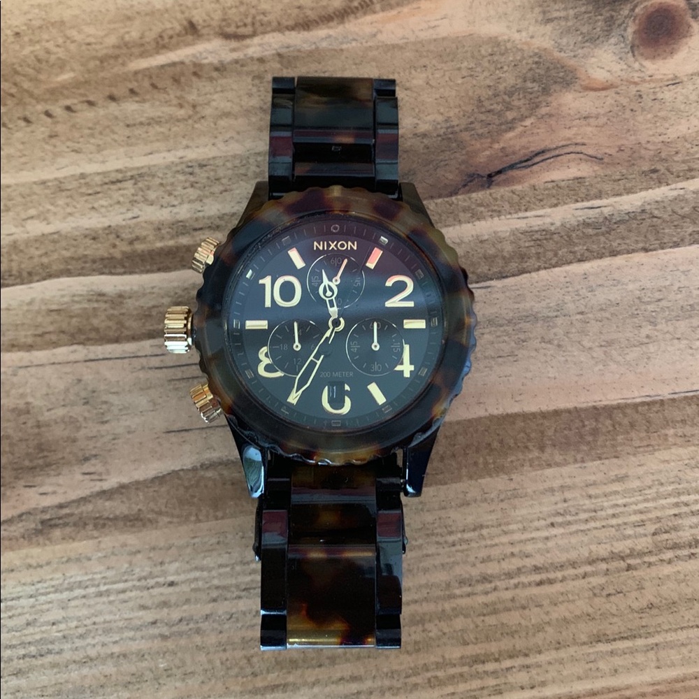 Nixon tortoise shell watch